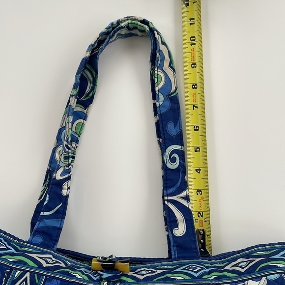 Vera Bradley Quilted Mediterranean Mosaic Blue Large Shoulder Tote - Picture 16 of 16